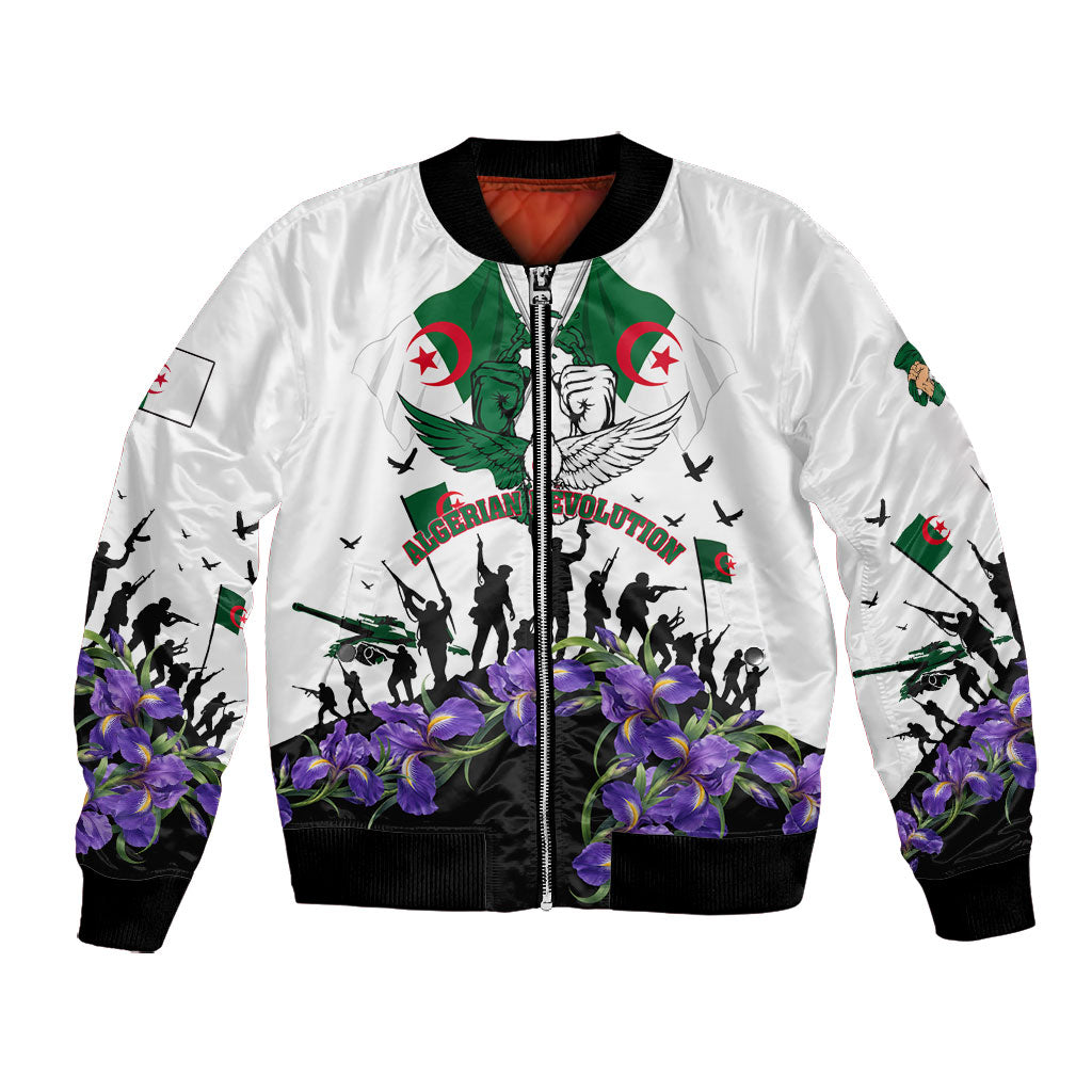 Algeria Revolution Day Bomber Jacket Algerian Flag Patriot - Glorious Martyrs