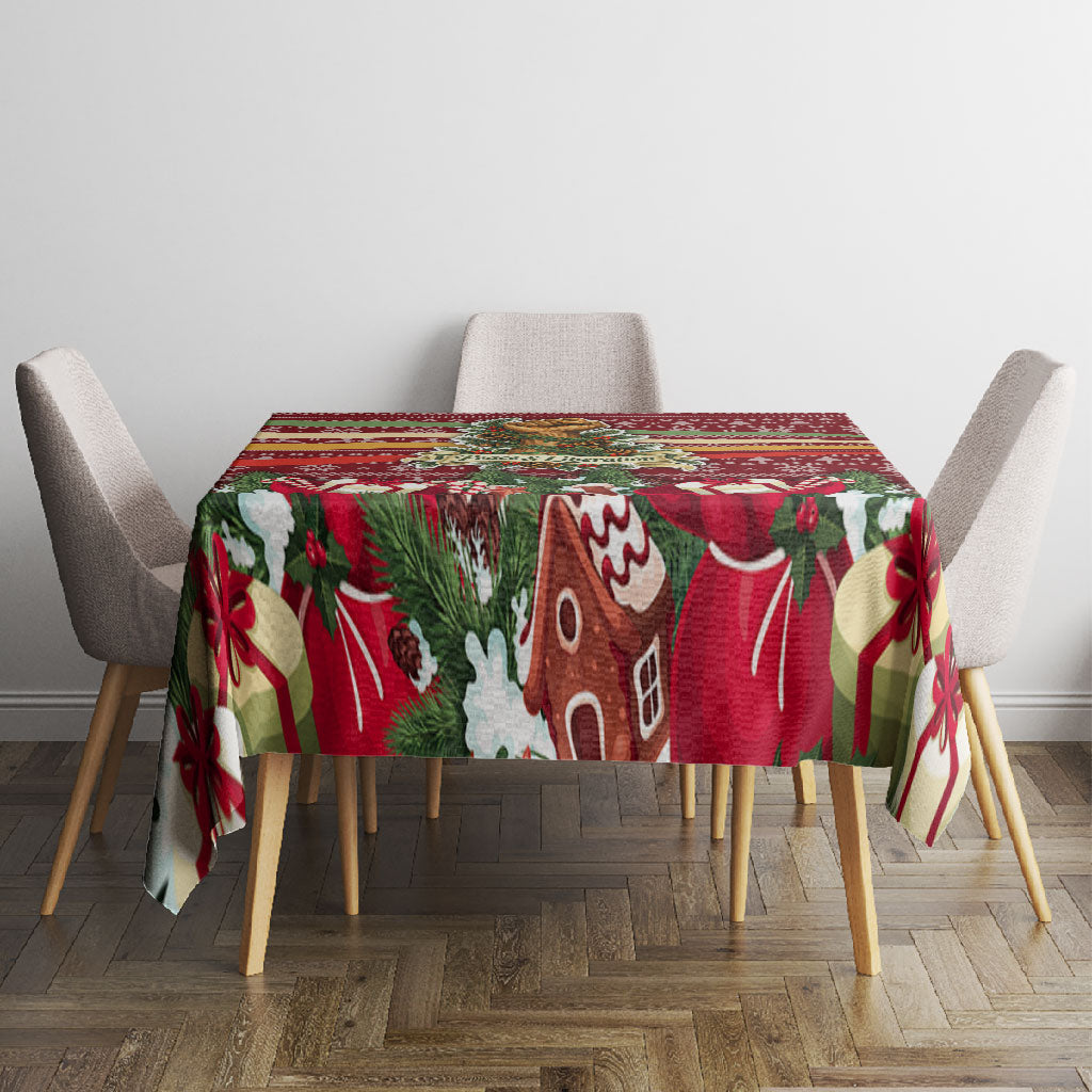 Malcolm X Peace And Liberation Christmas Tablecloth Pattern Pan African Colors Xmas Holiday