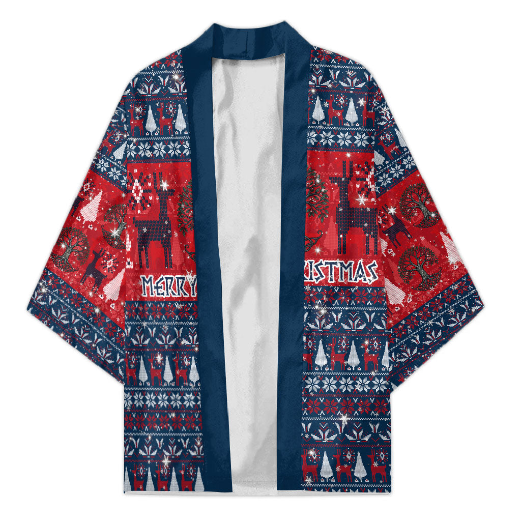 Viking Merry Christmas Yule Soul Kimono Norse Mythology Nordic Warrior Longship