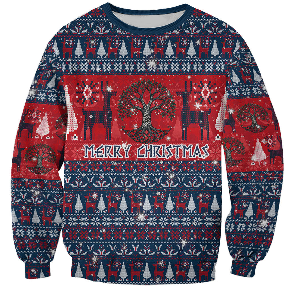 Viking Merry Christmas Yule Soul Sweatshirt Norse Mythology Nordic Warrior Longship