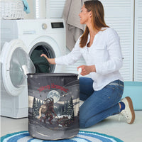 Keep Krampus In Christmas Laundry Basket Gothic Dark Horror Mythical Creature Xmas Art