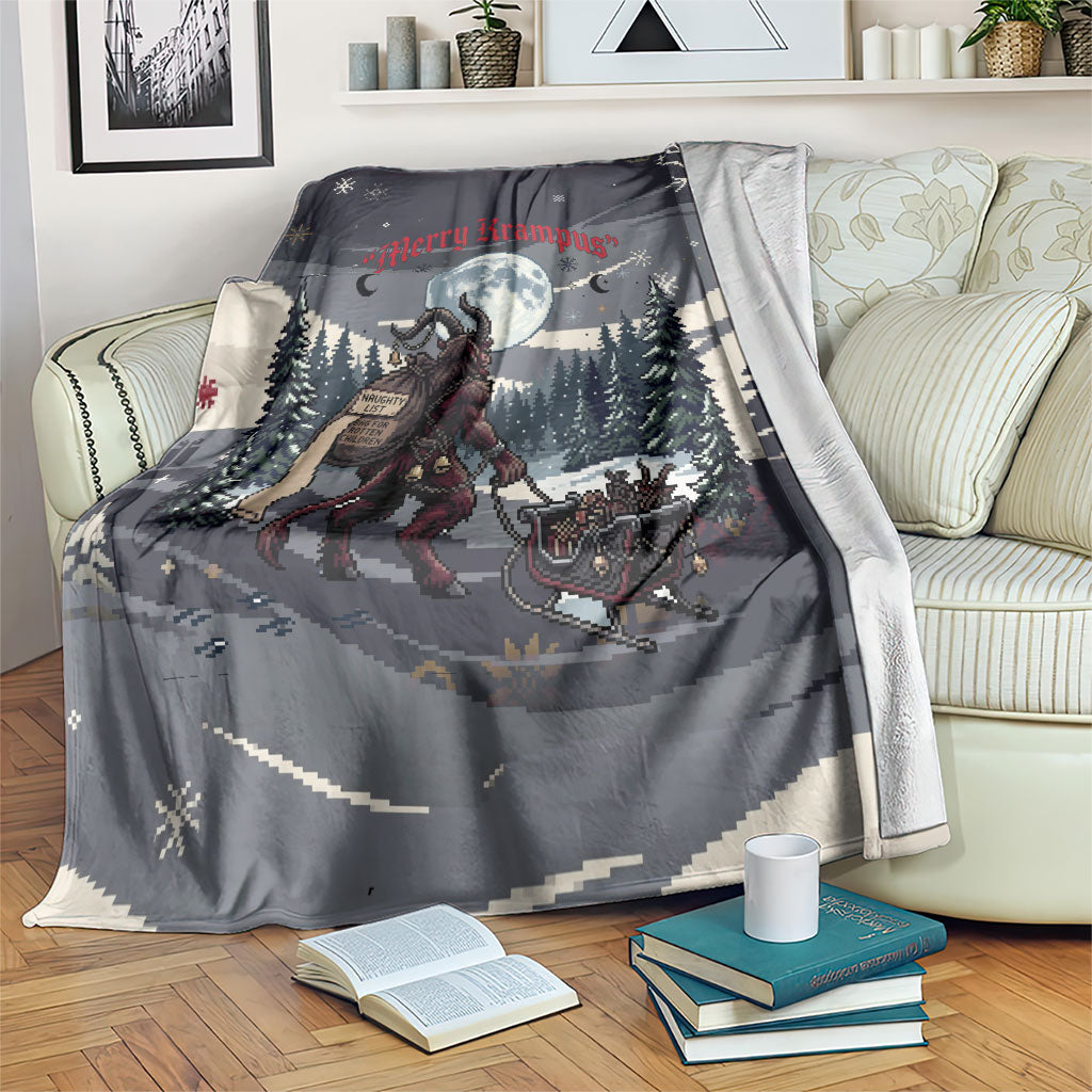 Keep Krampus In Christmas Blanket Gothic Dark Horror Mythical Creature Xmas Art