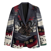 Keep Krampus In Christmas Blazer Gothic Dark Horror Mythical Creature Xmas Art