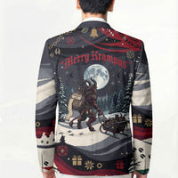 Keep Krampus In Christmas Blazer Gothic Dark Horror Mythical Creature Xmas Art
