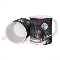 Keep Krampus In Christmas Ceramic Mug Gothic Dark Horror Mythical Creature Xmas Art