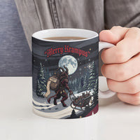 Keep Krampus In Christmas Ceramic Mug Gothic Dark Horror Mythical Creature Xmas Art