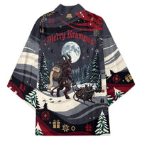 Keep Krampus In Christmas Kimono Gothic Dark Horror Mythical Creature Xmas Art