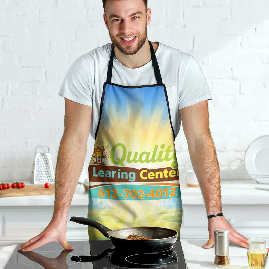 Quality Learning Center Apron Funny Day Care Bright and Playful Branded