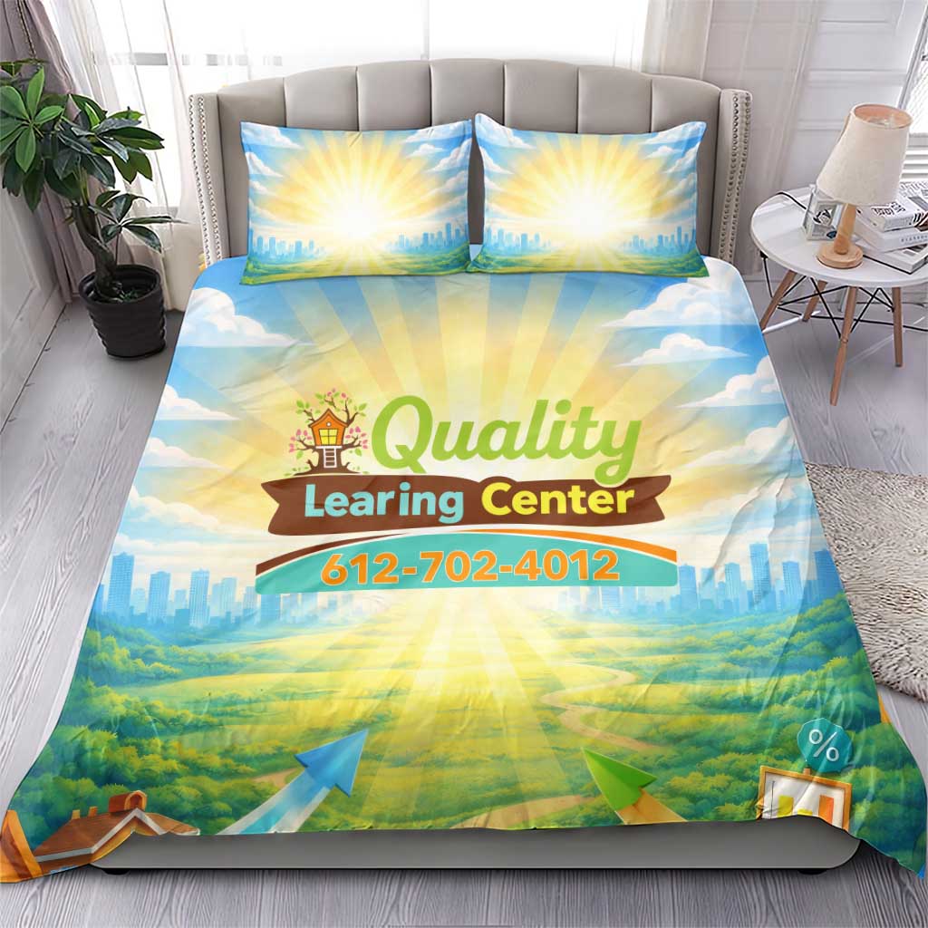 Quality Learning Center Bedding Set Funny Day Care Bright and Playful Branded