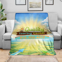 Quality Learning Center Blanket Funny Day Care Bright and Playful Branded