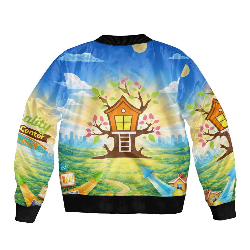 Quality Learning Center Bomber Jacket Funny Day Care Bright and Playful Branded