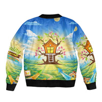 Quality Learning Center Bomber Jacket Funny Day Care Bright and Playful Branded