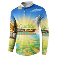 Quality Learning Center Button Sweatshirt Funny Day Care Bright and Playful Branded