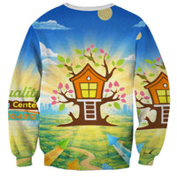 Quality Learning Center Sweatshirt Funny Day Care Bright and Playful Branded