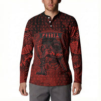 Fenrir Norse Wolf Button Sweatshirt Viking Runic Celtic Knot Dark Art