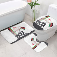 Malawi Independence Day Bathroom Set Patriotic Flag Design Soldier Silhouette