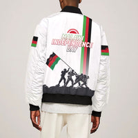 Malawi Independence Day Bomber Jacket Patriotic Flag Design Soldier Silhouette
