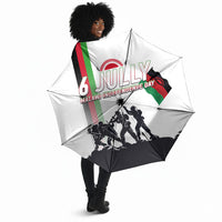 Malawi Independence Day Umbrella Patriotic Flag Design Soldier Silhouette