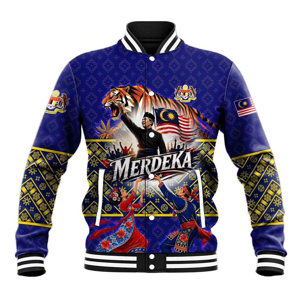Malaysia Merdeka Independence Day Baseball Jacket Patriotic Flag Crescent Moon Star Cultural
