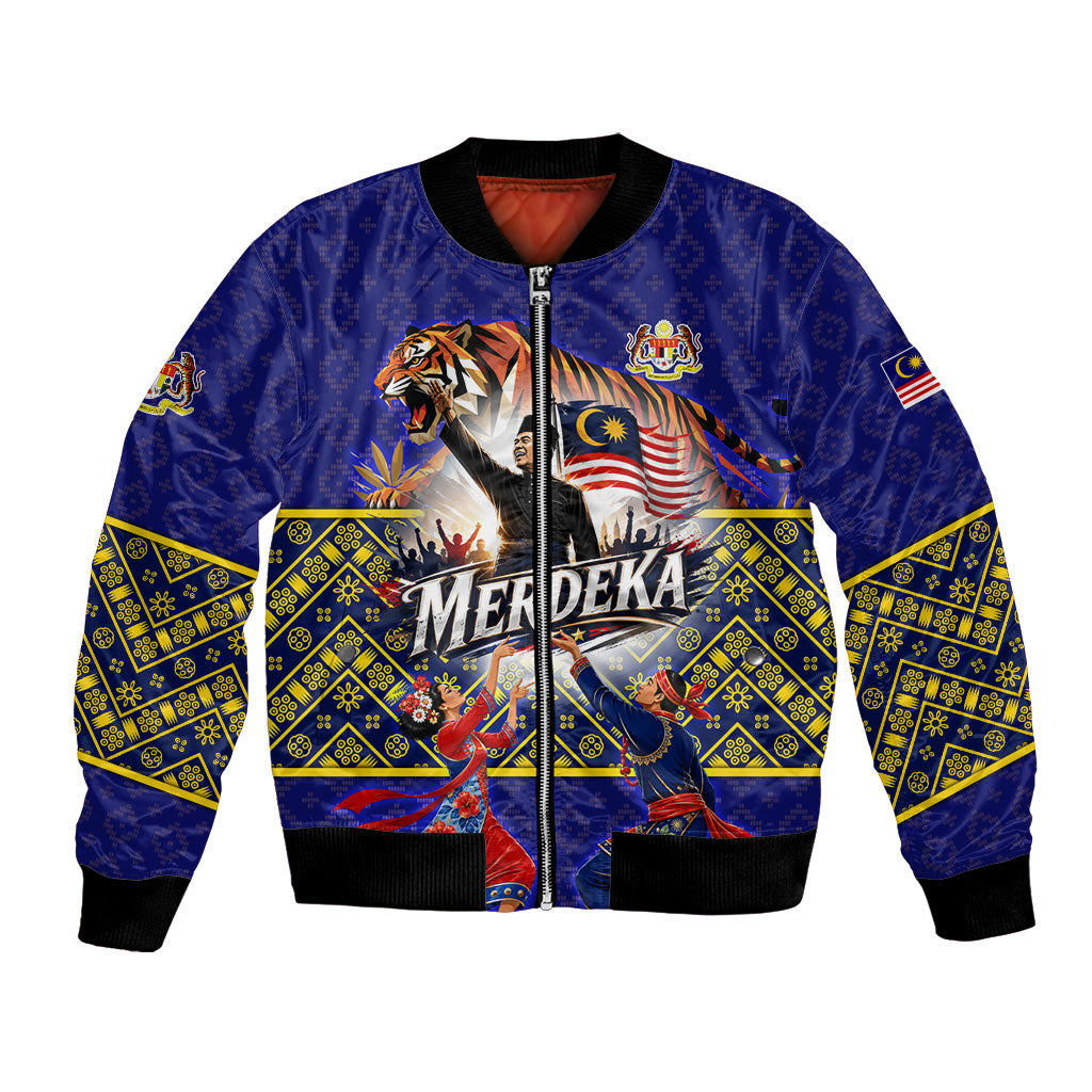 Malaysia Merdeka Independence Day Bomber Jacket Patriotic Flag Crescent Moon Star Cultural