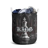 King Chess Piece Laundry Basket Dark Gothic Fantasy Board Game Art