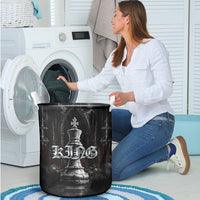 King Chess Piece Laundry Basket Dark Gothic Fantasy Board Game Art