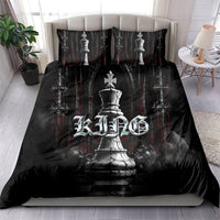 King Chess Piece Bedding Set Dark Gothic Fantasy Board Game Art