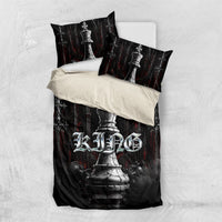 King Chess Piece Bedding Set Dark Gothic Fantasy Board Game Art