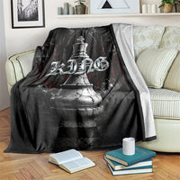 King Chess Piece Blanket Dark Gothic Fantasy Board Game Art