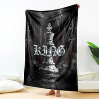 King Chess Piece Blanket Dark Gothic Fantasy Board Game Art