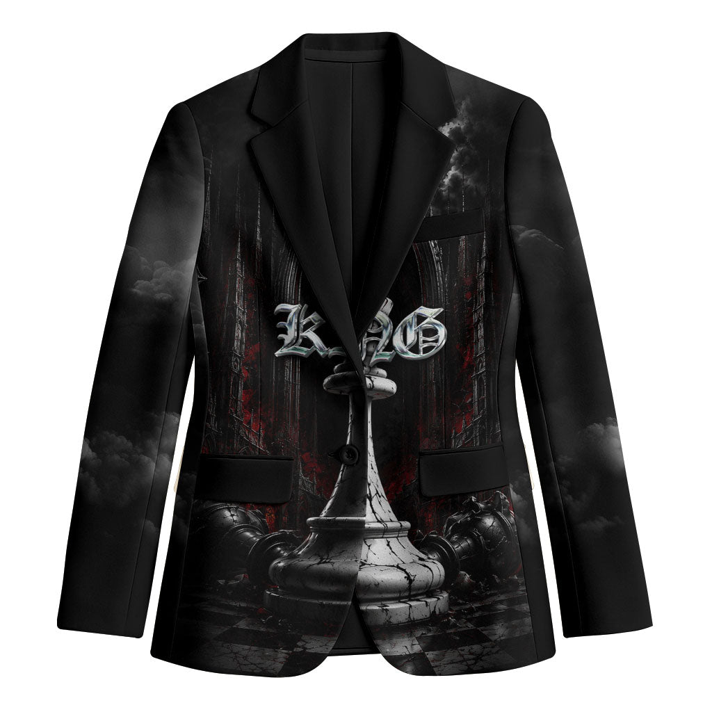 King Chess Piece Blazer Dark Gothic Fantasy Board Game Art