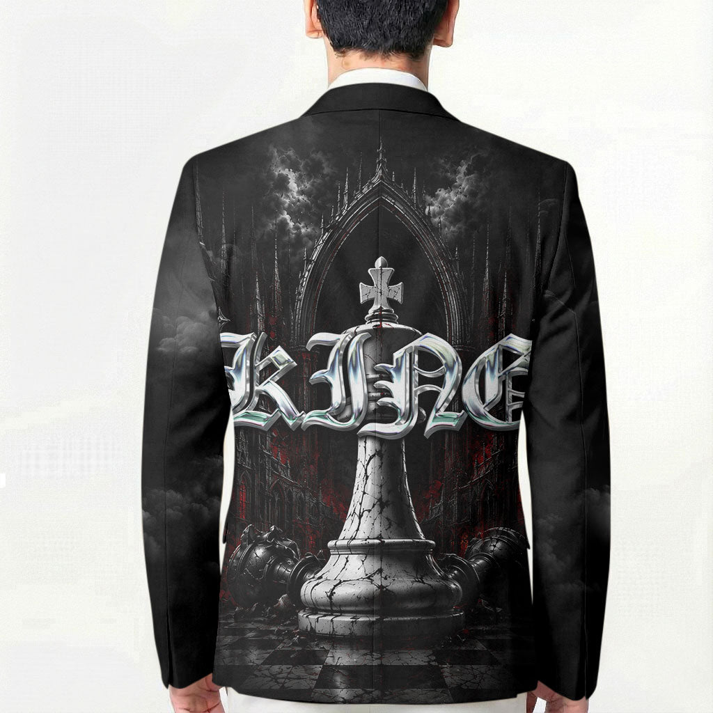 King Chess Piece Blazer Dark Gothic Fantasy Board Game Art