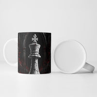 King Chess Piece Ceramic Mug Dark Gothic Fantasy Board Game Art