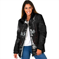 King Chess Piece Padded Jacket Dark Gothic Fantasy Board Game Art