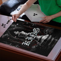 King Chess Piece Puzzle Dark Gothic Fantasy Board Game Art