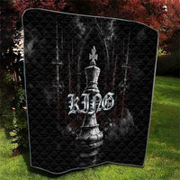 King Chess Piece Quilt Dark Gothic Fantasy Board Game Art