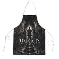 Chess Queen Apron Strategic Board Game Gothic Dark Fantasy