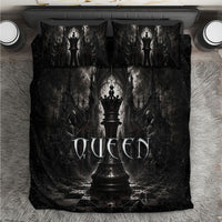 Chess Queen Bedding Set Strategic Board Game Gothic Dark Fantasy