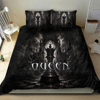 Chess Queen Bedding Set Strategic Board Game Gothic Dark Fantasy