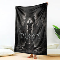 Chess Queen Blanket Strategic Board Game Gothic Dark Fantasy