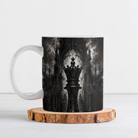 Chess Queen Ceramic Mug Strategic Board Game Gothic Dark Fantasy