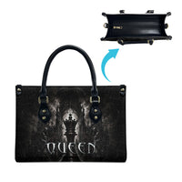 Chess Queen Leather Bag Strategic Board Game Gothic Dark Fantasy