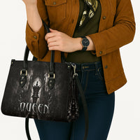 Chess Queen Leather Bag Strategic Board Game Gothic Dark Fantasy