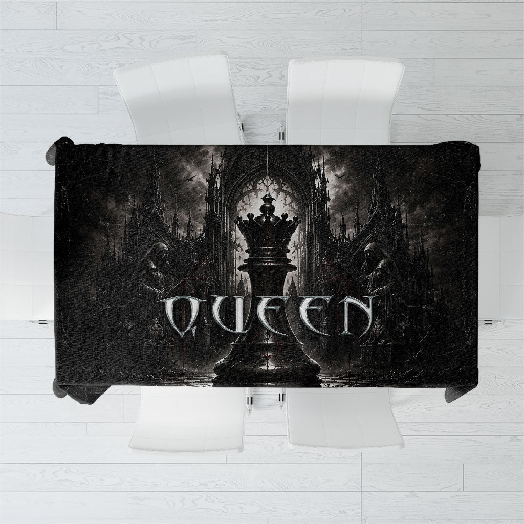 Chess Queen Tablecloth Strategic Board Game Gothic Dark Fantasy