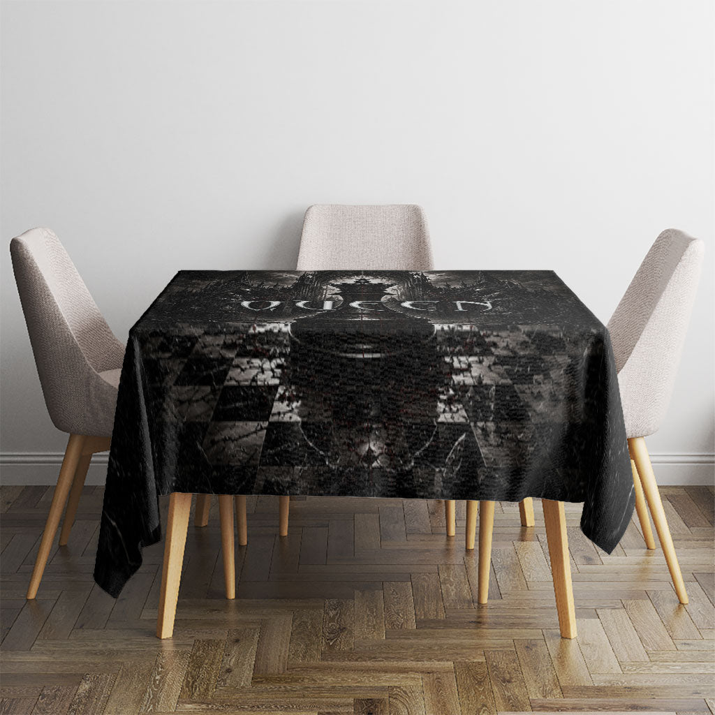 Chess Queen Tablecloth Strategic Board Game Gothic Dark Fantasy