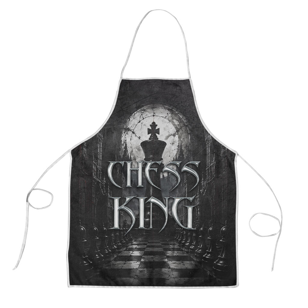 Chess King Apron Strategic Board Game Gothic Dark Fantasy