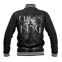 Chess King Baseball Jacket Strategic Board Game Gothic Dark Fantasy