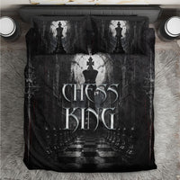 Chess King Bedding Set Strategic Board Game Gothic Dark Fantasy