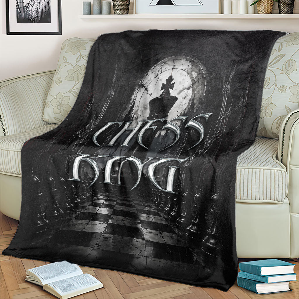 Chess King Blanket Strategic Board Game Gothic Dark Fantasy