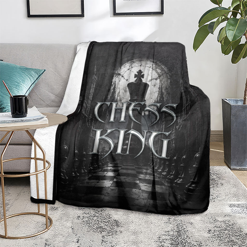 Chess King Blanket Strategic Board Game Gothic Dark Fantasy